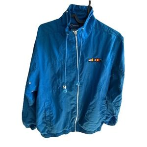 Vintage Catalina Sport Sailing Jacket Windbreaker‎ Blue Zip S